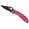 Spyderco 2024 Spyderco Reveal 6 Delica Pink Heels Black Cmp S30V Plain Edge SPY-C11FPPNS30VBK - alternate 3
